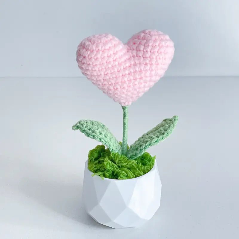 Handcrafted Crocher Flower Planter A16 - Small Beauty