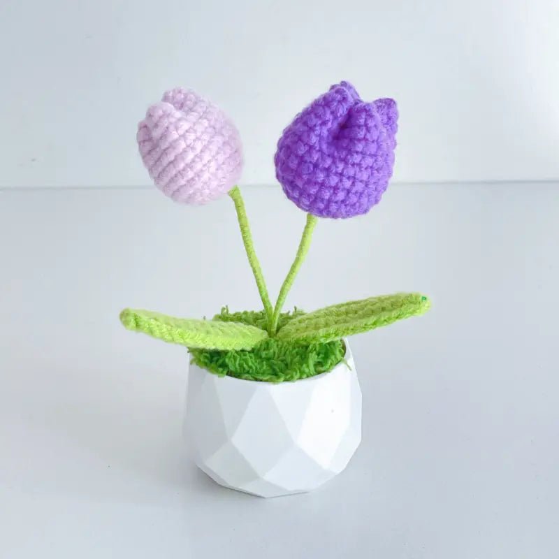 Handcrafted Crochet Flower Planter A18 - Small Beauty