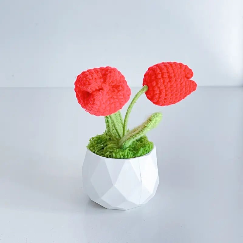 Handcrafted Crochet Flower Planter A18 - Small Beauty