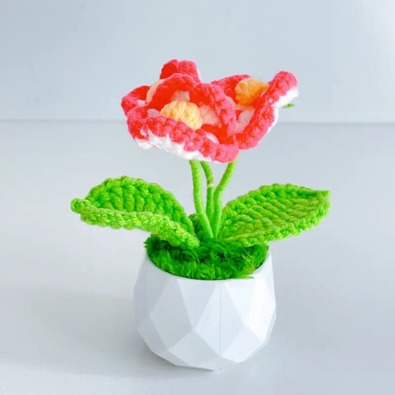 Handcrafted Crochet Flower Planter A19 - Small Beauty