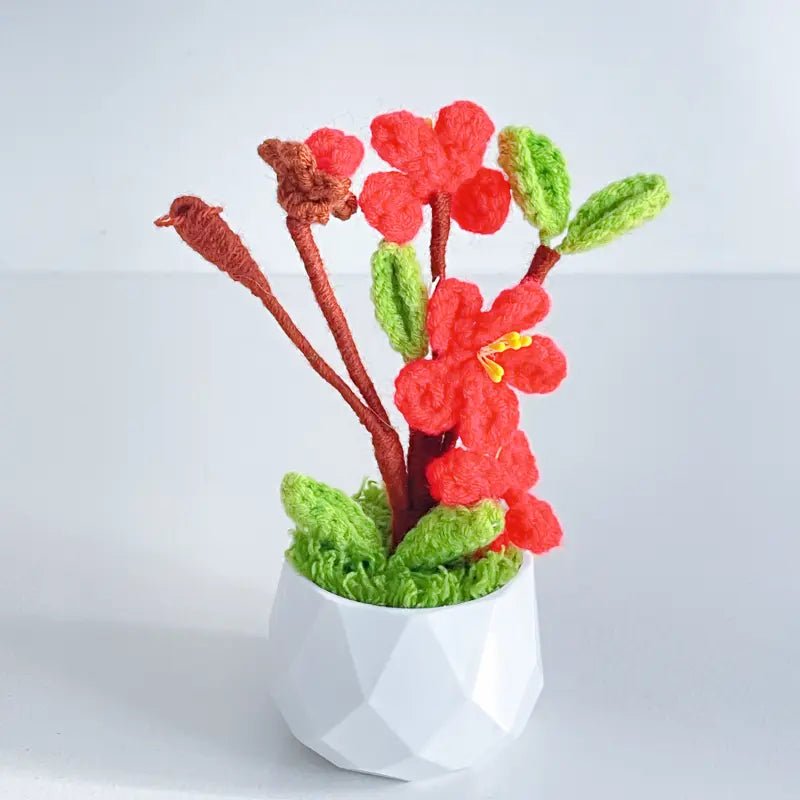 Handcrafted Crochet Flower Planter A20 - Small Beauty