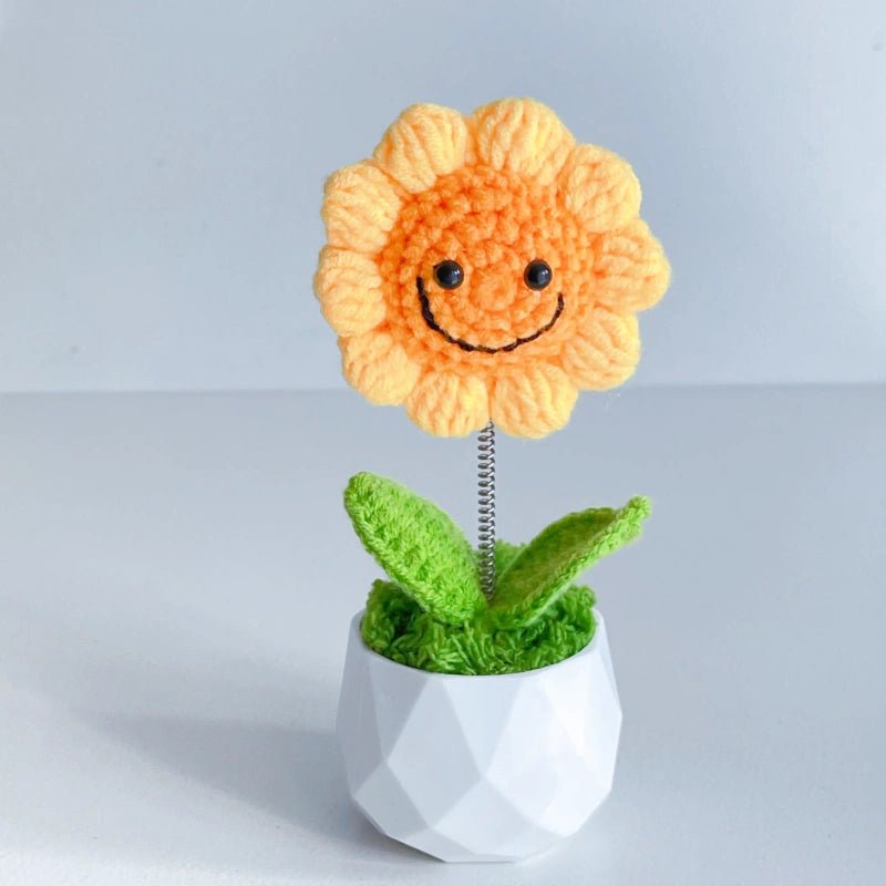 Handcrafted Crochet Flower Planter A26 - Small Beauty