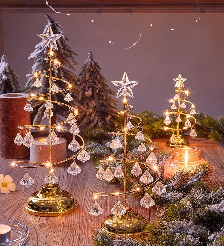 Crystal Glow Spiral Christmas Tree - Small Beauty