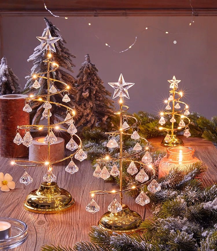 Crystal Glow Spiral Christmas Tree - Small Beauty