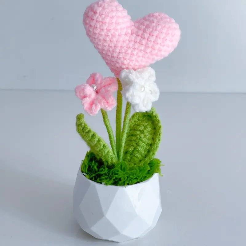 Handcrafted Crochet Flower Planter A17 - Small Beauty