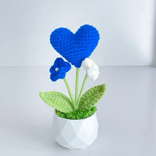 Handcrafted Crochet Flower Planter A17 - Small Beauty