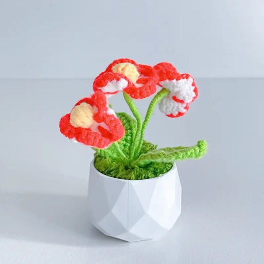 Handcrafted Crochet Flower Planter A19 - Small Beauty