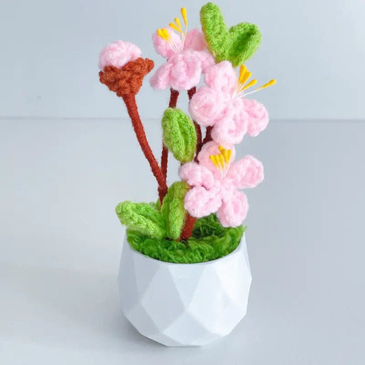 Handcrafted Crochet Flower Planter A20 - Small Beauty