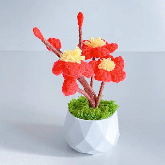 Handcrafted Crochet Flower Planter A21 - Small Beauty