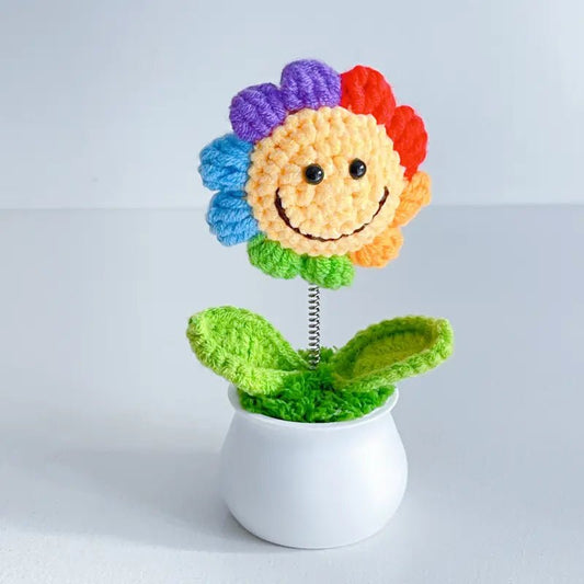 Handcrafted Crochet Flower Planter A26 - Small Beauty