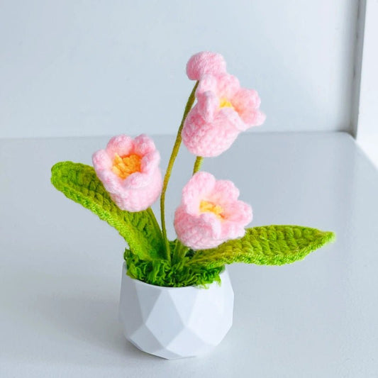 Handcrafted Crochet Flower Planter A27 - Small Beauty