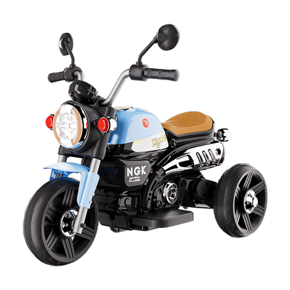 Kids Electric Ride - On Motorcycle, Safe and stable training wheels, Dual Drive, Headlight, Bluetooth, Music - Small Beauty