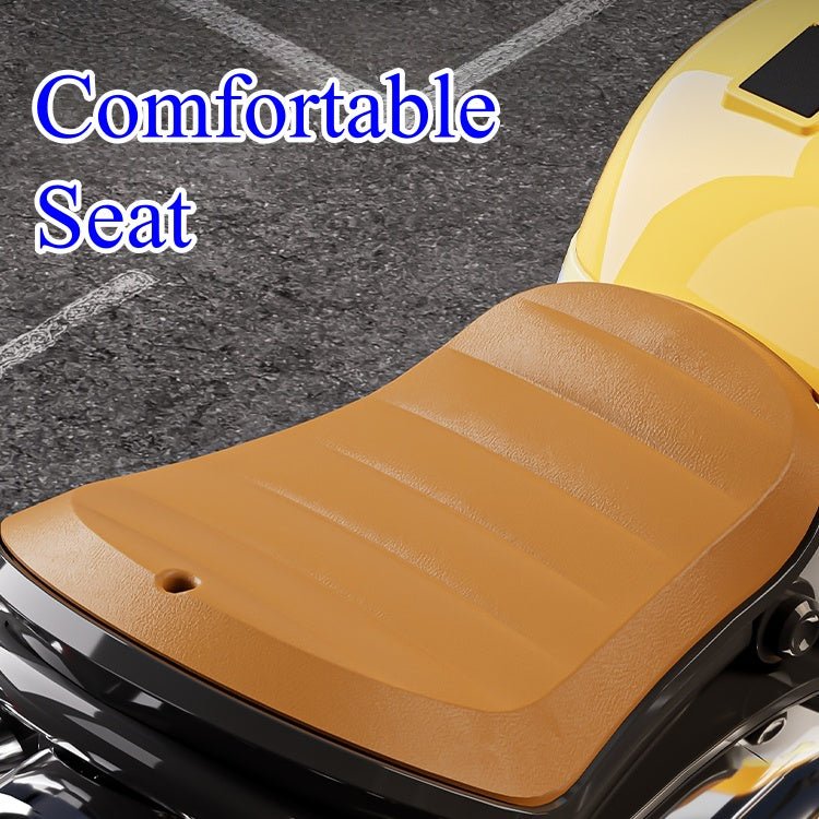 Kids Electric Ride - On Motorcycle, Safe and stable training wheels, Dual Drive, Headlight, Bluetooth, Music - Small Beauty