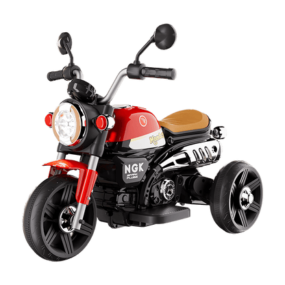 Kids Electric Ride - On Motorcycle, Safe and stable training wheels, Dual Drive, Headlight, Bluetooth, Music - Small Beauty