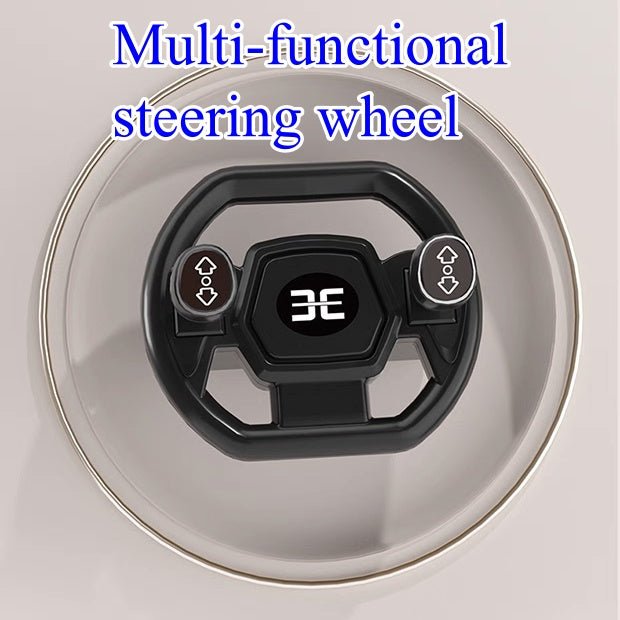 Fully Electric Kids Excavator – Realistic Ride - On Construction Vehicle realistic operation, swichable digging/bulldozing blades, music, lights and colorful spary effects - Small Beauty