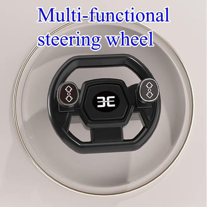 Fully Electric Kids Excavator – Realistic Ride - On Construction Vehicle realistic operation, swichable digging/bulldozing blades, music, lights and colorful spary effects - Small Beauty