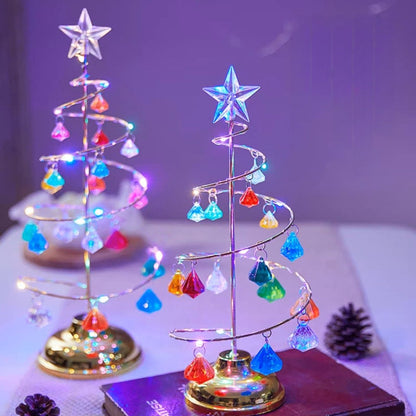 Crystal Glow Spiral Christmas Tree - Small Beauty
