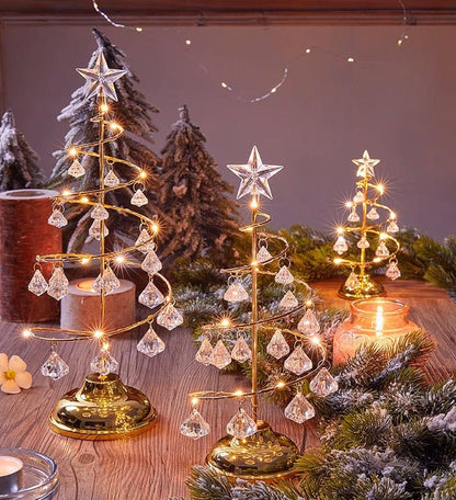 Crystal Glow Spiral Christmas Tree - Small Beauty