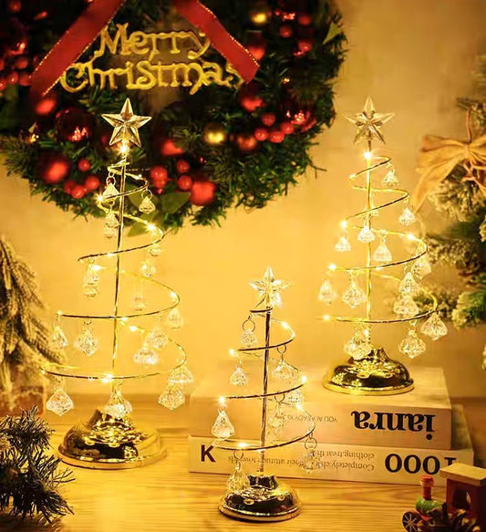 Crystal Glow Spiral Christmas Tree - Small Beauty